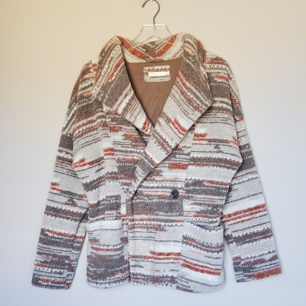 Prana Recycled Wool Blend Relaxed Fit Arria Jacket Western Double Breasted Small - Picture 8 of 8